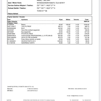 Gaziantep Şahintaş Volkswagen Servis Pişmanlığı!