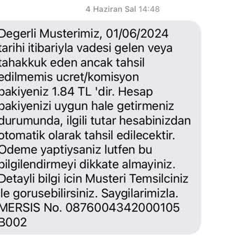 TEB Haksız Komisyon Talebi