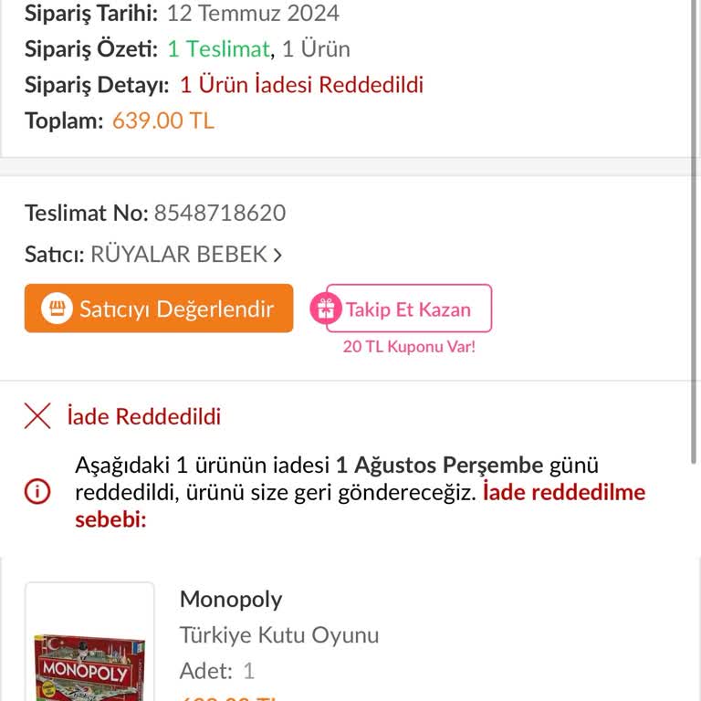 Trendyol Ürünümü Getirmiyor Ya Da İlgilenmiyor