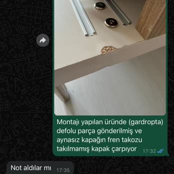 Mondihome Defolu Gardırop Satıldığı İçin Defo Tutarında Ücret İadesi