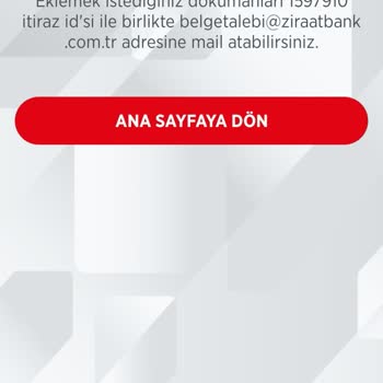 Ziraat Bankası Bilgim Dahilinde Olmayan İşlem