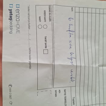 Yataş Ürünlerim Verilen Sürede Teslim Edilmedi