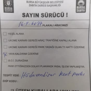 Bursa Büyükşehir Belediyesi Zabıta Ekiplerinin Sadece Bana Yaptığı