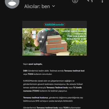 Kargom Sende Teslim Tarihi Ciddiyetsizliği