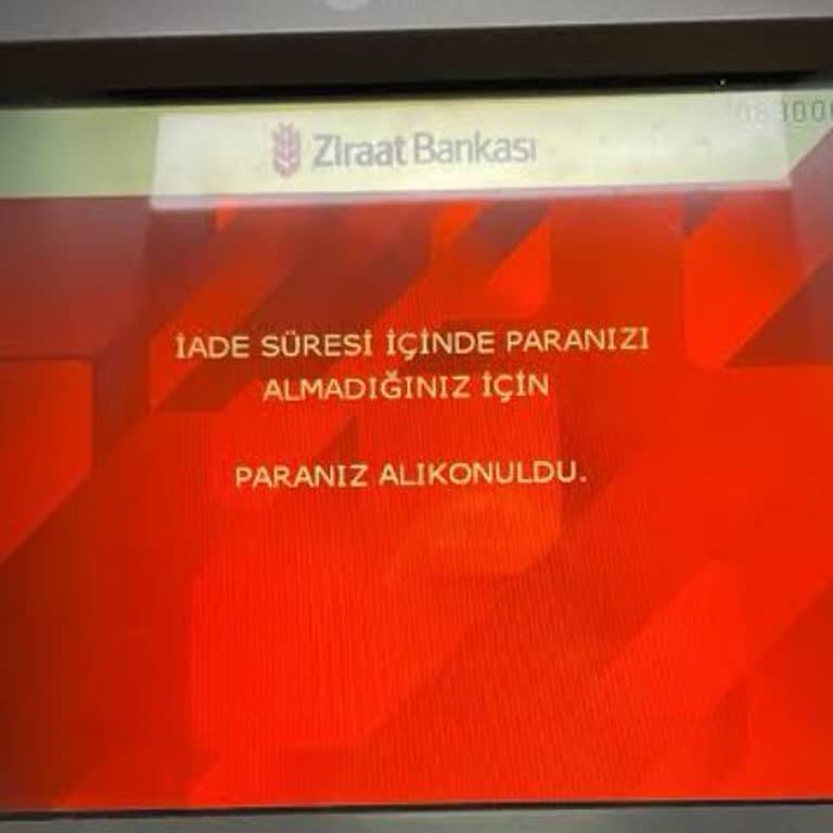 Ziraat Bankası Hesabım VakıfBank ATM Para Yutuldu