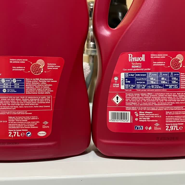 Perwoll Ambalaj Miktarı Farklılığı