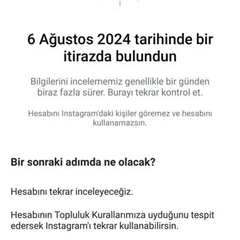 Instagram Hesabım Askıya Alındı