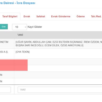Dünya Varlık Farklı Birinin Sehven Dosyaya Borçlu Sıfatıyla Eklenmesi