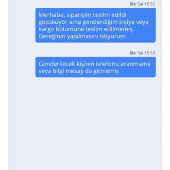 Heryerbitki Sitesinde Siparişin Teslim Edilmemesi