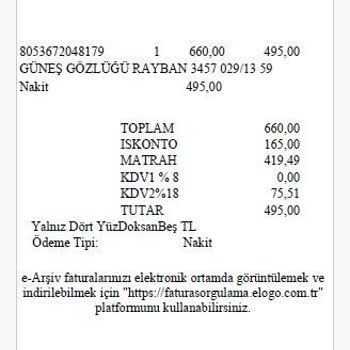 Atasun Optik Sattığı Ürünün Arkasında Durmuyor