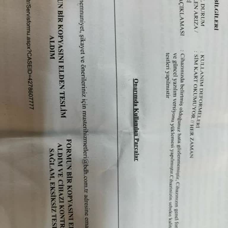 Samsung Galaxy A34 Sim Kart Okumama Sorunu