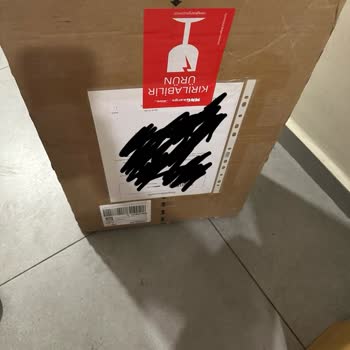 MNG Kargo Kırık Lavabo Açılmamış Koli