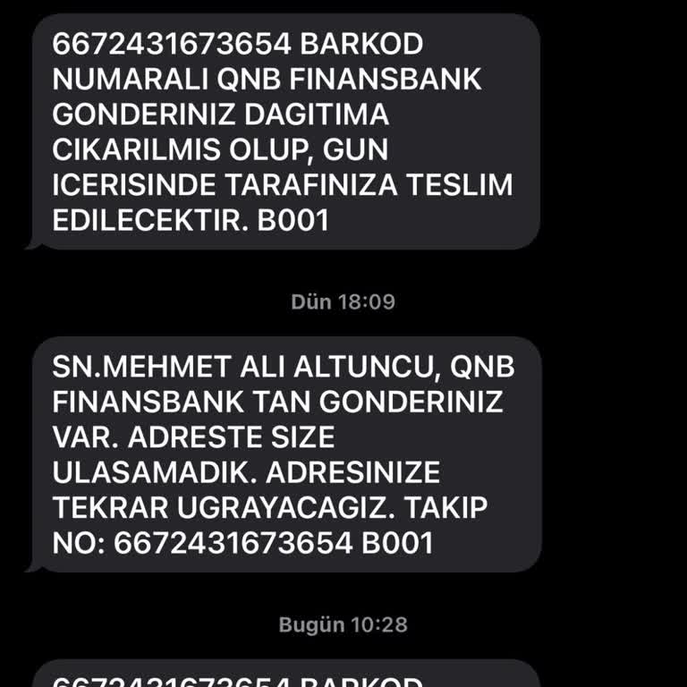 PTT Kargo İyi Okuyunuz S