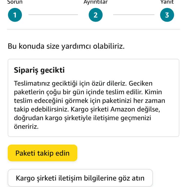 Amazondan Alınan Ürün Çok Gecikti