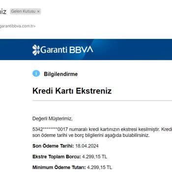 Garanti Bankası Hatalı Meblağda Yapılandırma