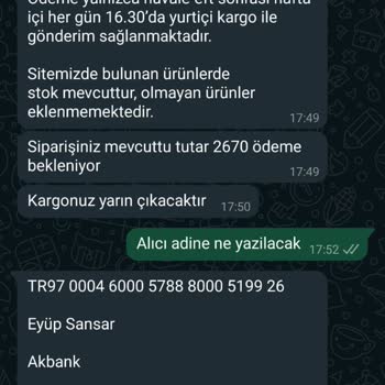 vozolcesitleri.com Sipariş Verdim, Ürün Ve İletişim Yok