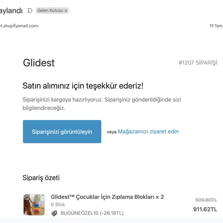 Glidest.com.tr Ürün Gönderimi Yapmıyor, İletişim Kurulamıyor