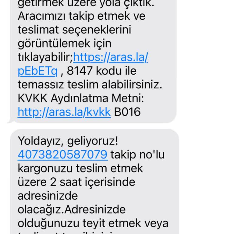 Aras Kargo Kargo Teslimatında Yaşanan Sorunlar Ve Yanıltıcı Bilgilendirme