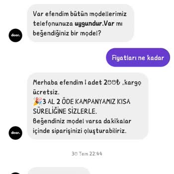 Dearcasetr (Instagram) Telefon Kılıfı Yanlış Gönderildi
