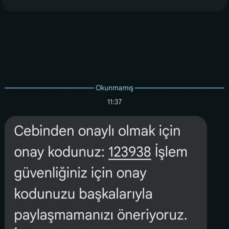 Sahibinden Mesaj Onayı Geldi