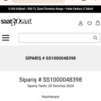 Saat & Saat Değişim İade Muhatap Yok!