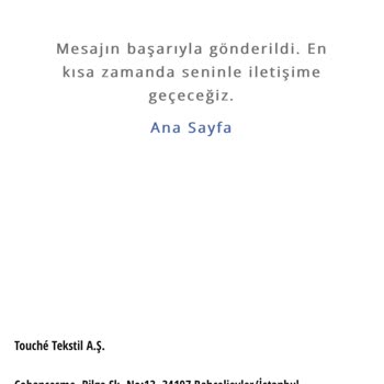 Touché Privé Touche Den Gönderilmeyen Sipariş