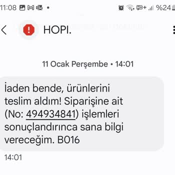 Hopi Alışveriş Sitesinden Alınan Hoover Şarjlı Süpürge İade Problemi