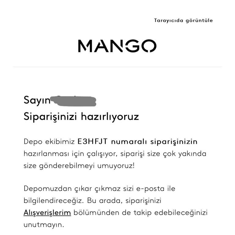 Mango Anlaşmalı Kargosundan İadeye Dönen Ürününün İadesini Yapmıyor.