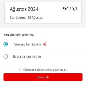 Vodafone Yanıltıcı Fatura Bilgilendirmesi Ve Yüksek Ücretler