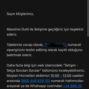 Massimo Dutti Mağazadan Teslimat Seçeneği Fiyaskosu