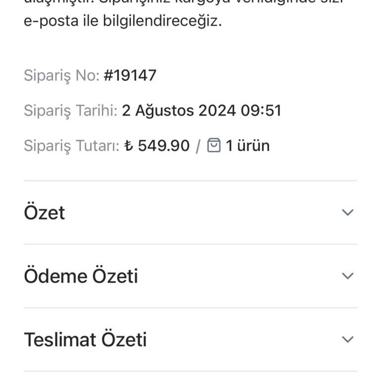 Zarif Takı (Zariftaki.com) Sipariş Durumu Hakkında İlgisizlik