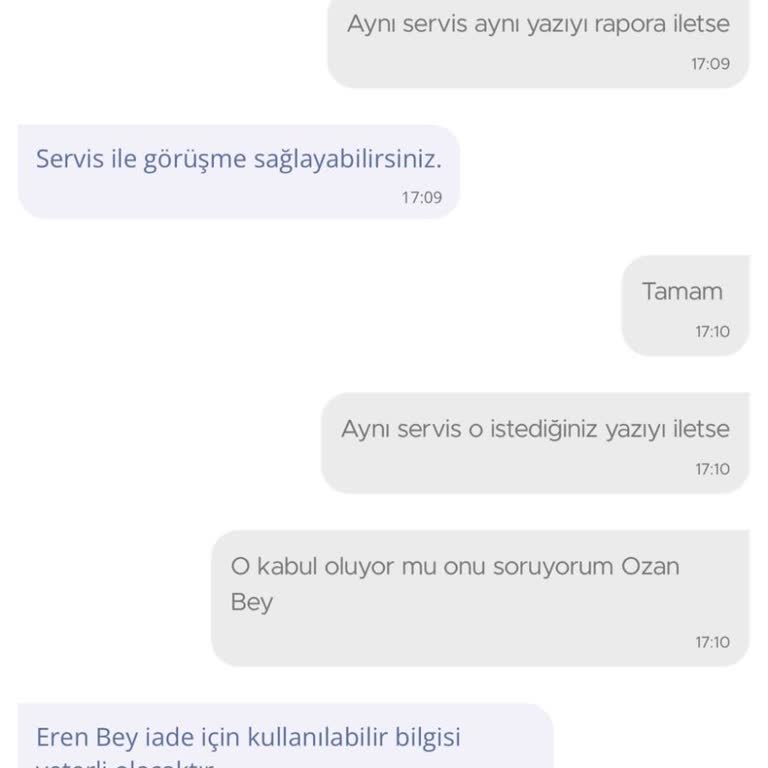 N11 İade Raporuyla Ürünü İade Almamaktadır