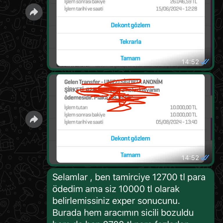 Mehmet Semih Eraydın Sigorta Eksperi Ödediğim Miktardan Az Ödeme Yapıldı