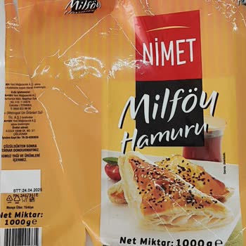 Nimet Gıda A101'den Alınan Milföy Hamurunun Kalitesi