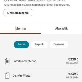 Vizyon Elektronik Para Bilgim Dışında Yapılan Üyelik Ve Çekim İşlemleri