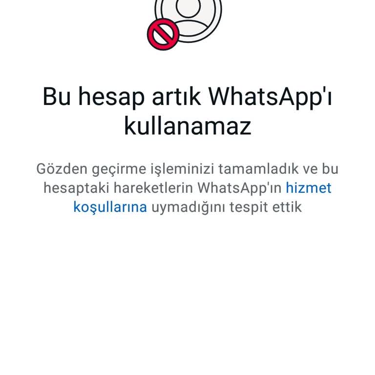WhatsApp Hesabımın Kalıcı Olarak Kapatılması
