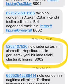 Hepsiburada Ve Hepsijet Kayıp Kargo