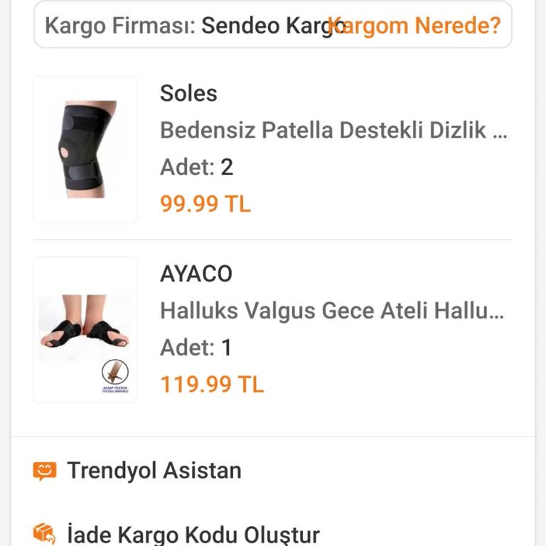 Sendeo Kargom Hala Gelmedi.