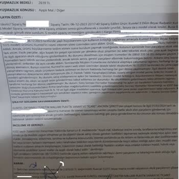 Kumtel 9 Dilim Radyatör Kum-1225 Marka Yağlı Radyatör, Ayıplı Mal