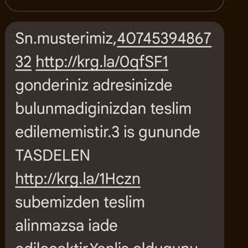 Aras Kargo Kargom Sürekli Açık Olmasına Rağmen Bırakılmadı