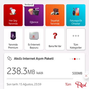 Vodafone Red 25 Paketinde Haksız Veri Tüketimi