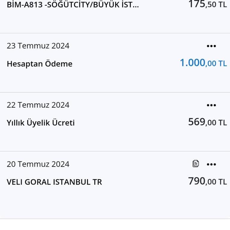 Denizbank İsmail Z***** Kart Aidatı
