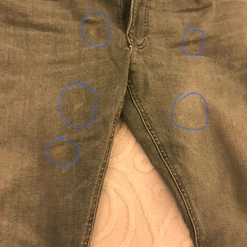 Lee Wrangler Pants - Yellow Stains After First Wear