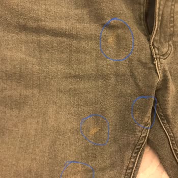 Lee Wrangler Pants - Yellow Stains After First Wear