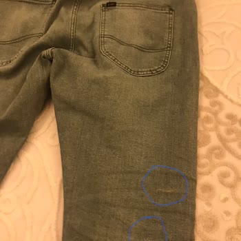Lee Wrangler Pants - Yellow Stains After First Wear