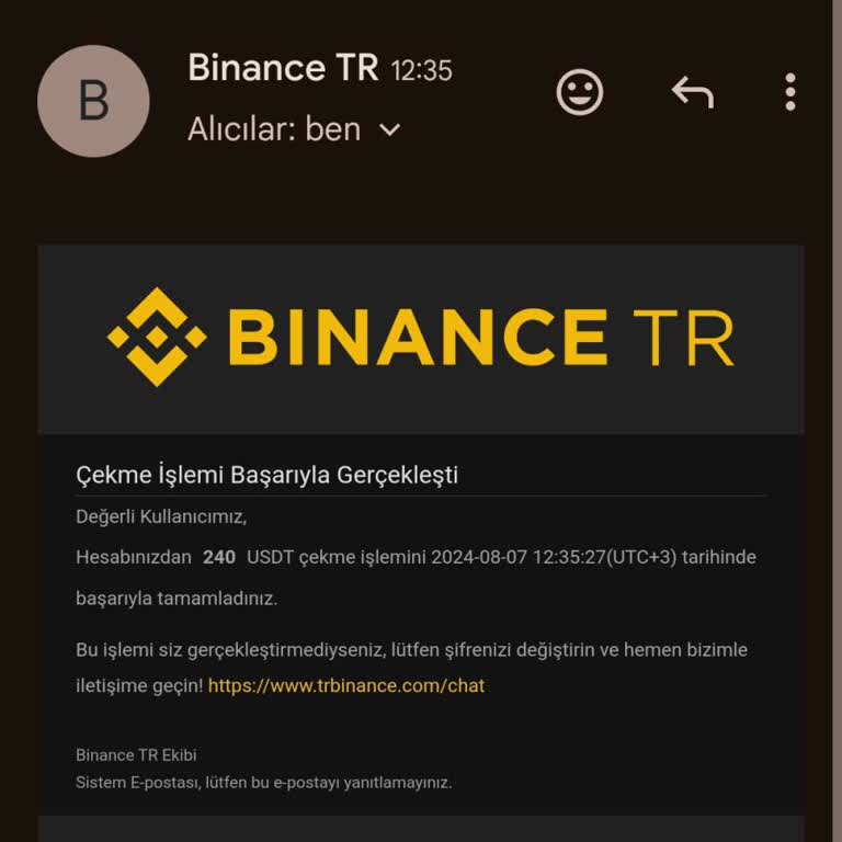 Binance TR Hesap Bilgilerime Erişim Sağlanmıştır Başkası Tarafından
