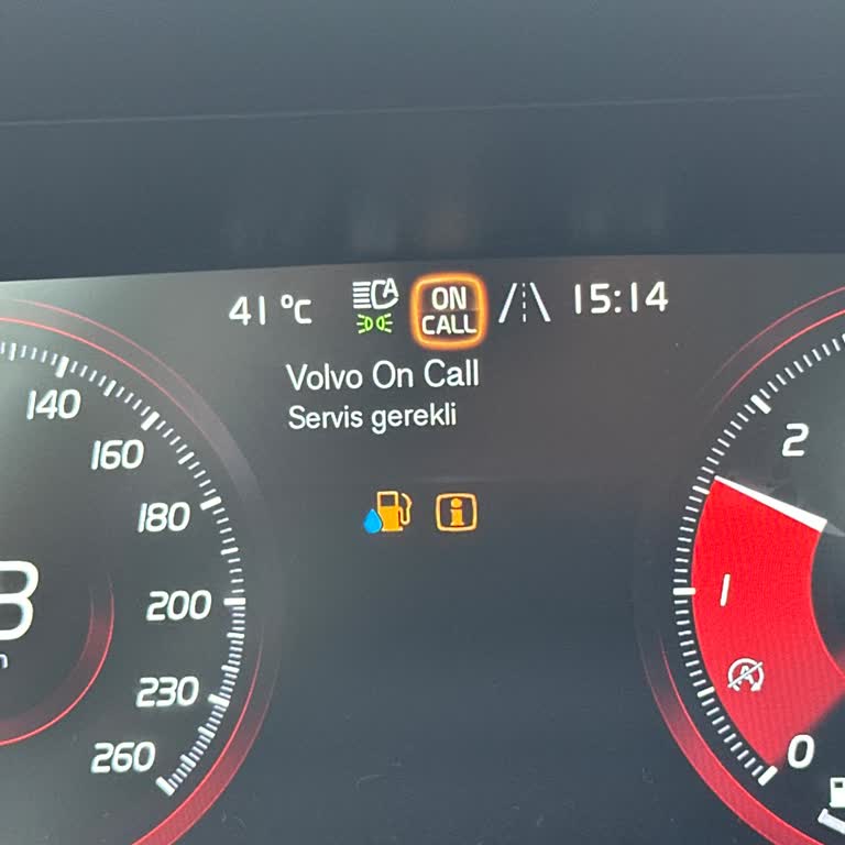 Volvo On Call Uyarı Işığı
