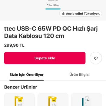 Yemeksepeti Yanlış Ürün Gönderdi.