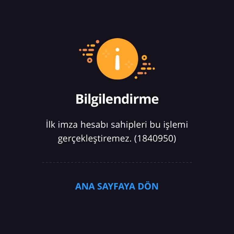 İş Bankası İlk İmza Sahipleri Bu İşlemi Gerçekleştiremez