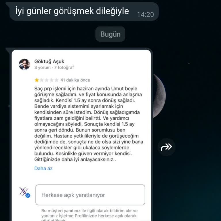 Özel Jimer Hastanesi Saç PRP İşlemi İle İlgili Geri Bildirim